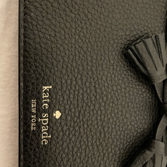Black Kate spade Wristlet with Bow - Picture 2 of 8